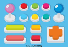 Set of colorful buttons 447334 Vector Art at Vecteezy