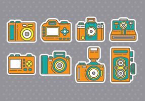 Camera icons vector