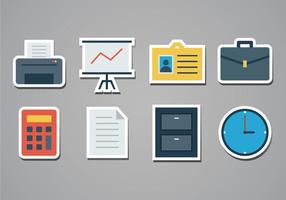 Free Office Sticker Icons vector