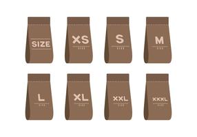 Free Cloth Size Label vector