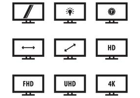 Free Led Icon Monitor vector