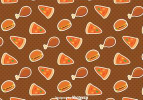 Delicious Fast Food Pattern vector