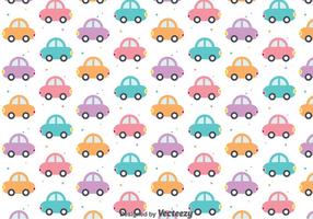 Colorful Cute Cars Pattern vector