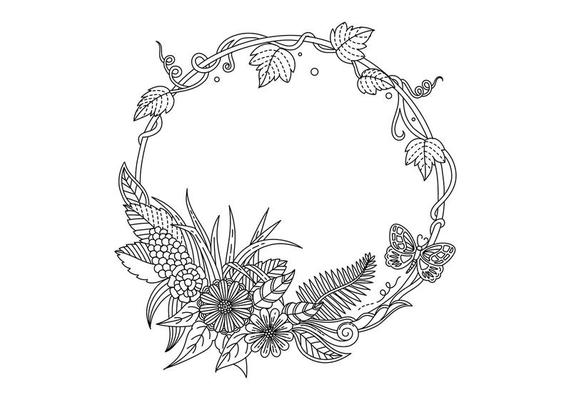 Liana Frame Vector