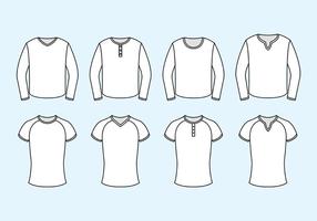 Set Of Raglan Vector