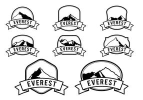 Libre Hipster Everest Vector Logotipo Plantilla