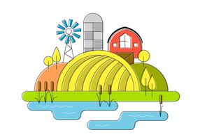 Farm Vector Illustration