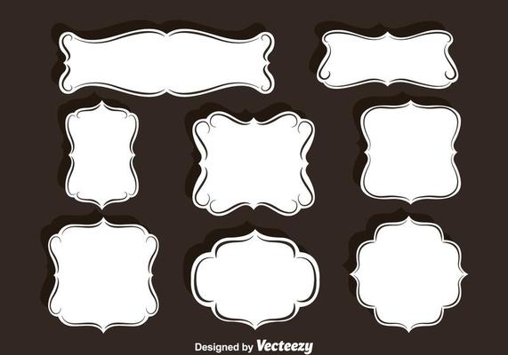 Ornament Frames Vector Set