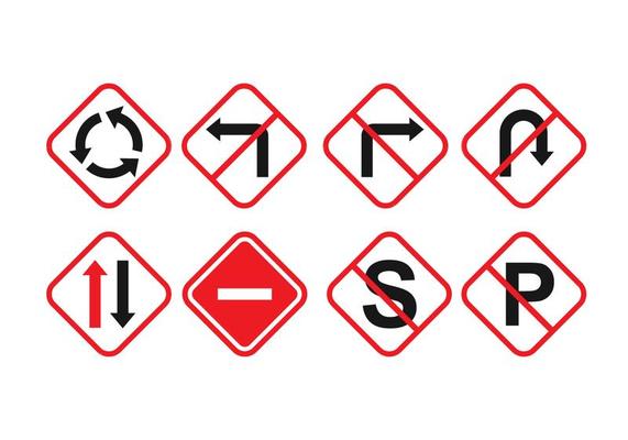 Vector Road Signs