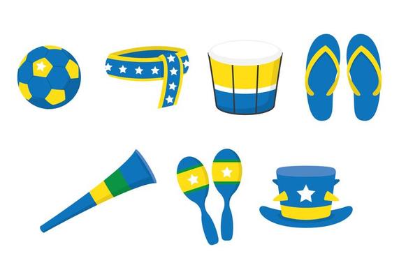 Vuvuzela Fan Set