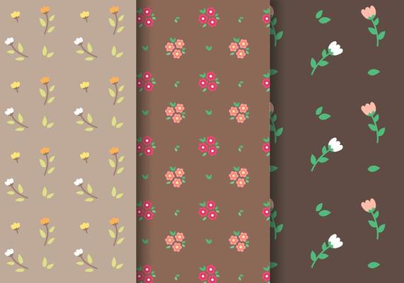 Tulip and Daisy Pattern Vector