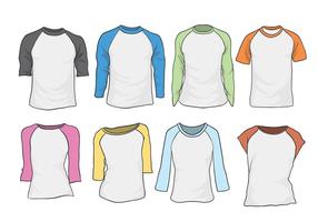 Conjunto de vector Raglan libre