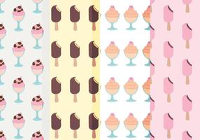 Vector Ice Cream Patterns