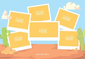 collage template canyon vector