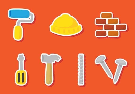 Construction Sticker Icons