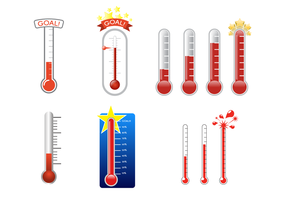 Free Goal Thermometer Vector