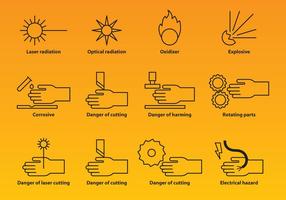 Industry Warning Icons vector