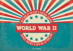 Retro Style World War 2 Background vector