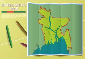 Free Bangladesh Map Illustration vector