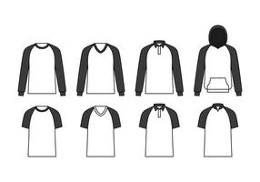 Raglan Template Vector