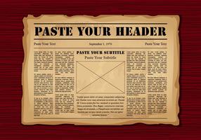 Old Newspaper vector