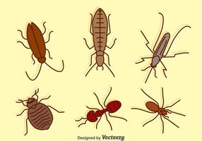 Hand Drawn Pest Collection vector