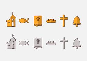 Communion Icon Vector Set