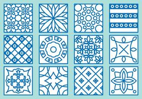 Iconos de Azulejo vector