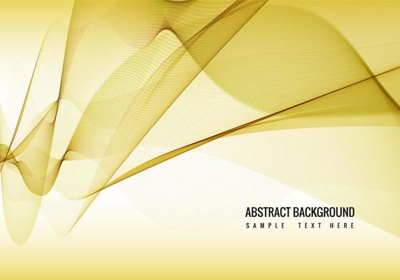 Yellow Vector Wavy Background