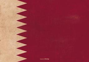 Grunge Bandera de Qatar vector