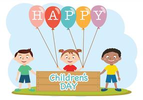 Happy Children Day Vector