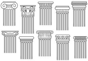 Free Pillars Vectors