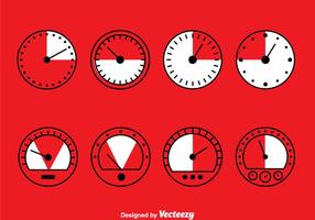 Meter Collection Set Vector