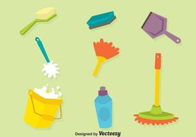 Cleanning Tools Vector Set