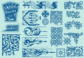 Art Deco Scroll Art vector