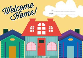Welcome Home Vector Background