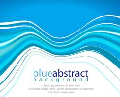 Vector Abstract Blue Wave Background