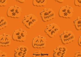 Vector SEAMLESS Pattern Of Jack-O-Lanterns