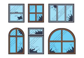 Broken Window Vector