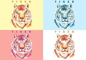 Tiger Colorful vector