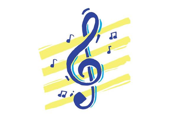 Violin Key With Artistic Background