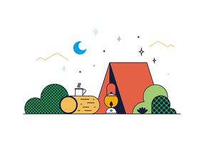 Vector de campamento gratis