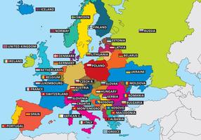 El Estado describe Europa vector
