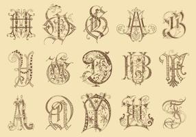 Ancient Monograms vector