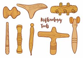 Reflexology Tools Set vector