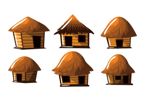 Straw Hut Shack Vector