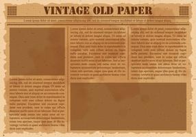 Viejo periódico de la vendimia vector