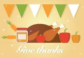 Free Give Thanks Vector Background