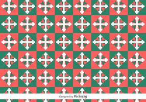 Maltese Cross Geometric Vector Pattern