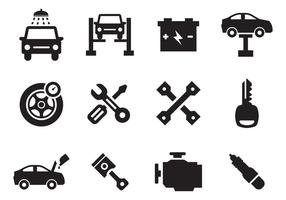 Car Maintenance Icons Vector
